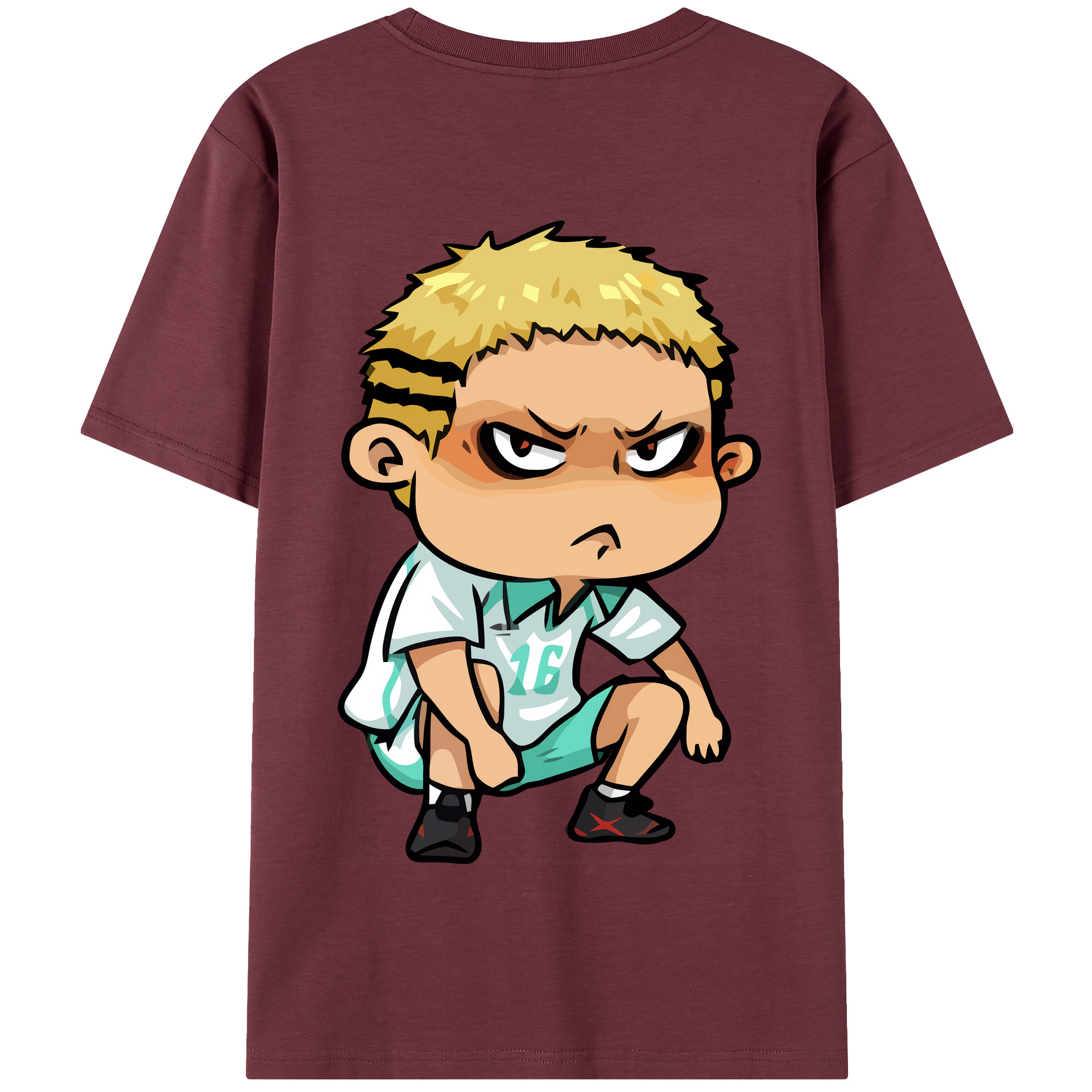（画像用） ハイキュー!! Haikyu!! 綿100％半袖Tシャツ（背面プリント）